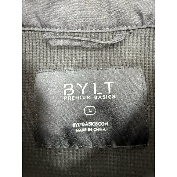 BYLT Mens Coastal Overshirt Sz Large Shirt Long Sleeve Button Up Waffle Knit - Picture 7 of 12